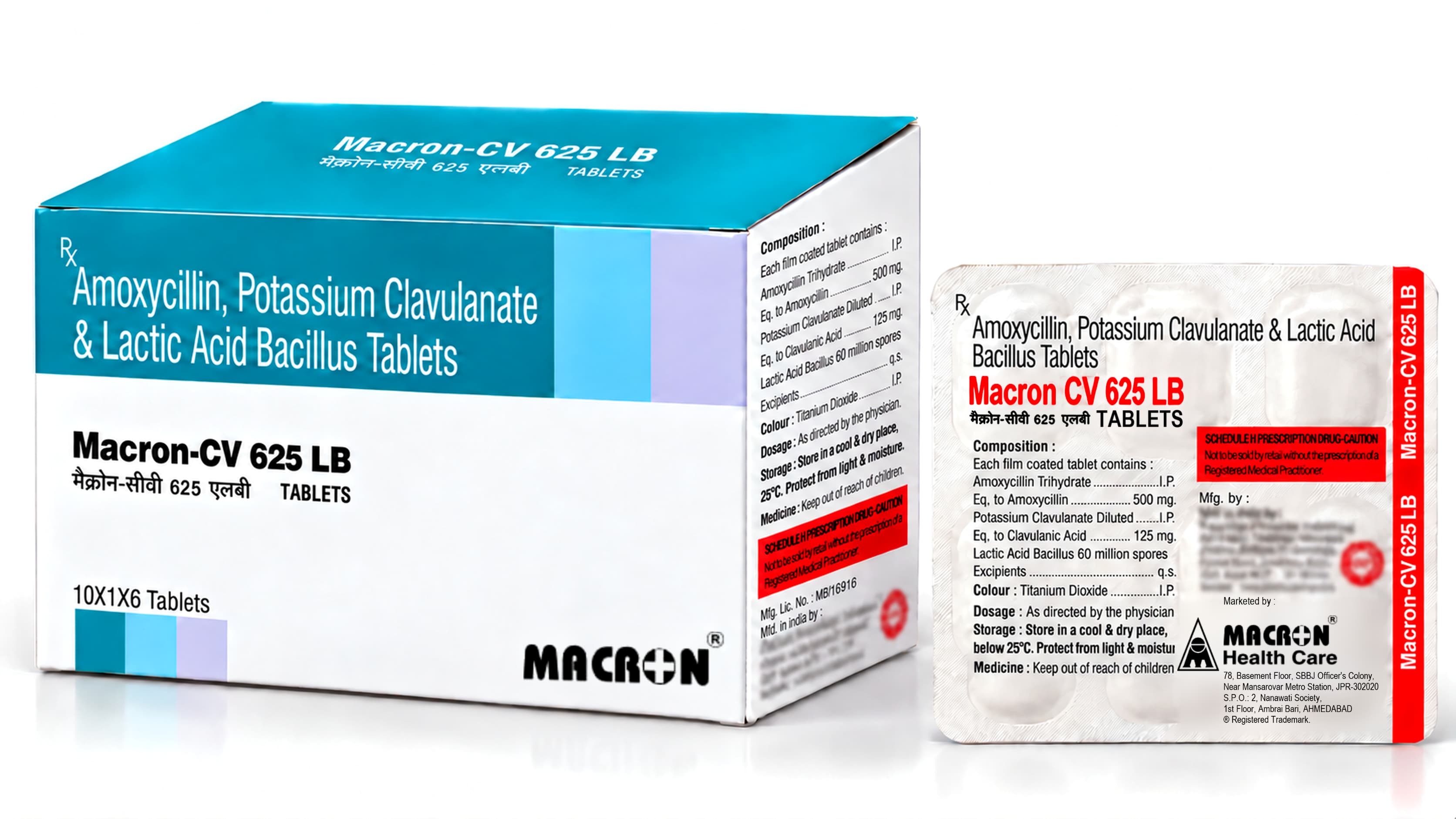 Macron-CV 625 LB Tablets product photo