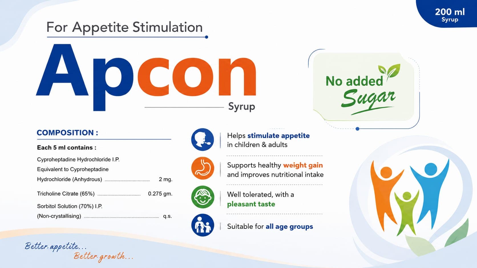 Apcon Syrup visual aid: Cyproheptadine Hydrochloride 2 mg by Macron Health Care